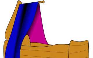 Балдахин на детскую кроватку: шьем сами