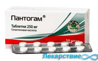 Пантогам — официальная инструкция по применению (в форме таблеток), для чего назначают, области применения, аналоги