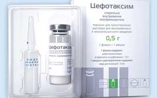 Цефотаксим (Cefotaxime) — инструкция по применению, побочные эффекты, форма выпуска и цена препарата