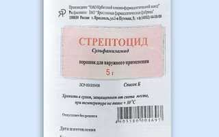 Стрептоцид (Streptocide) — инструкция по применению, побочные эффекты, форма выпуска и цена препарата