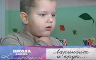 Комаровский: лечение ларингита у детей в домашних условиях