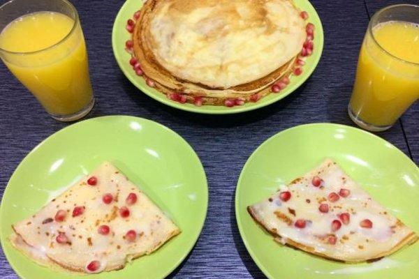 блины со сгущенкой