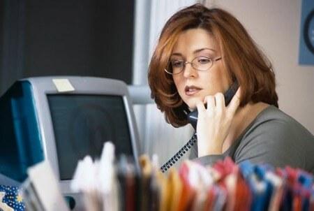 Женщина на работе